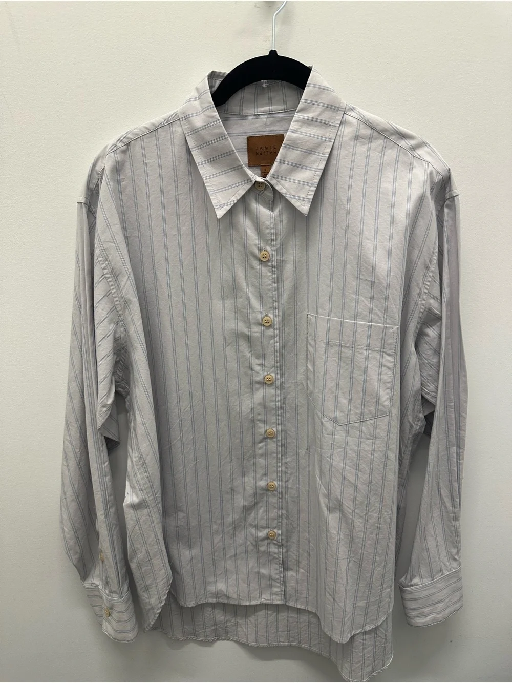 NWT - Jamie Haller Weekend Shirt - grey stripe - size small - Picture 1 of 4
